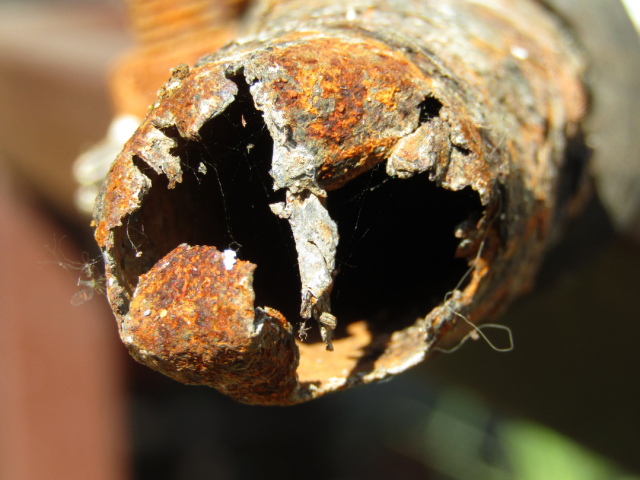 Corroded pipe in Bristol